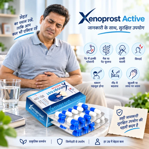 Xenoprost Active कैप्सूल — संभावित साइड इफेक्ट और सुरक्षा जानकारी
